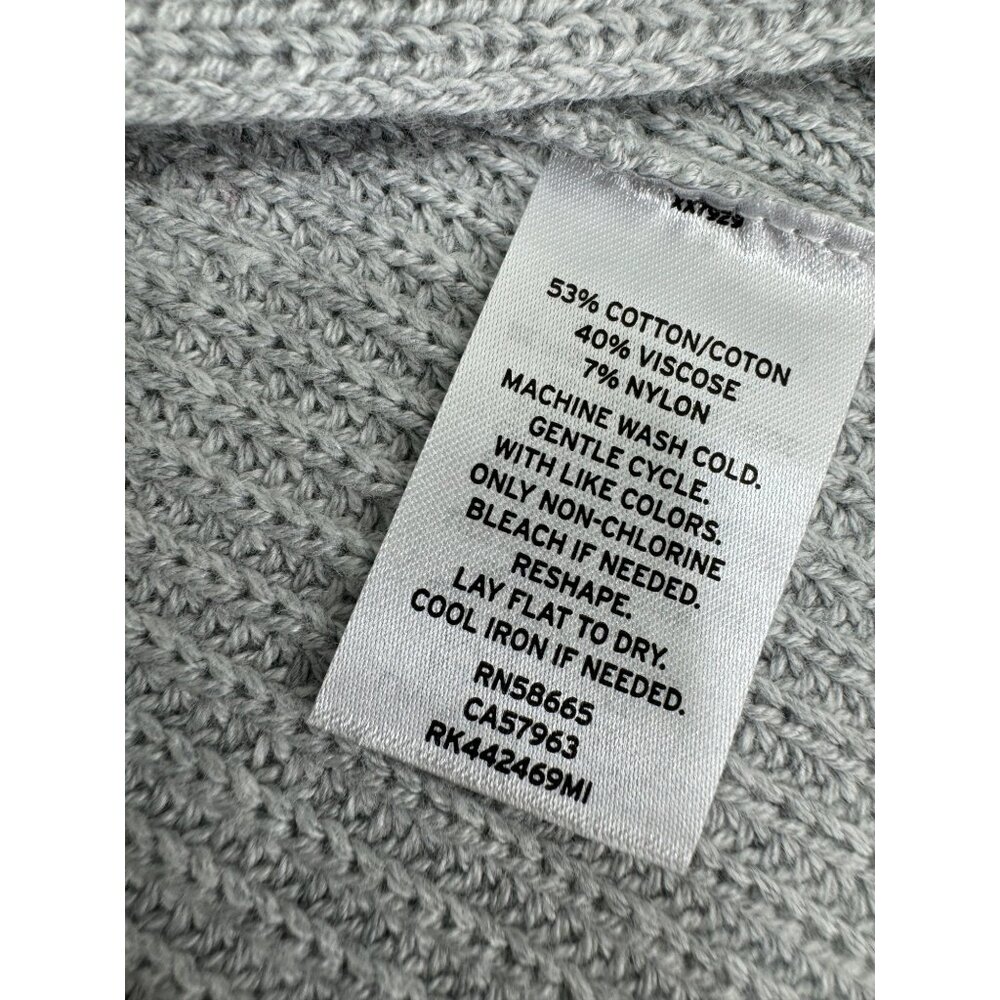 Abound Womens Midi Knit Sweater Dress Turtleneck Small S Gray Side Slit New NWT - Picture 12 of 12